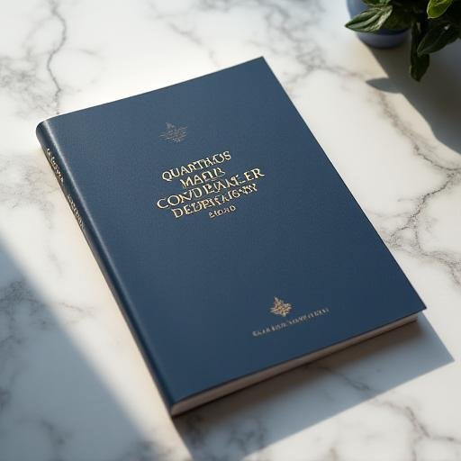 Premium printed market analysis report on a glass office table